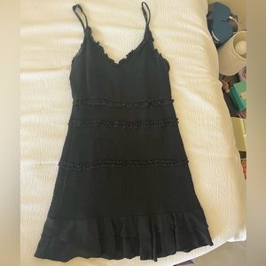 Black mini dress